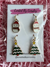 Load image into Gallery viewer, Snow Tree Earring Duo