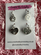 Load image into Gallery viewer, Paw Print Earring Duo