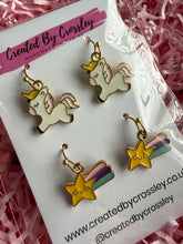Load image into Gallery viewer, Unicorn Star Earring Duo