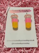 Load image into Gallery viewer, Two Tone Fruit Drink Charm Earrings