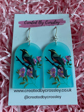 Load image into Gallery viewer, Large Bird Charm Earrings