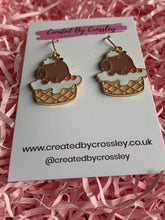 Load image into Gallery viewer, Capybara Charm Earrings