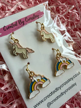 Load image into Gallery viewer, Unicorn Rainbow Earring Duo