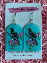 Load image into Gallery viewer, Large Bird Charm Earrings