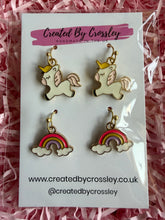 Load image into Gallery viewer, Unicorn Rainbow Earring Duo