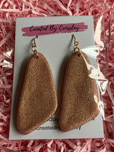 Load image into Gallery viewer, Sparkly Gold Clay Earrings and Necklace