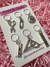 Load image into Gallery viewer, Crafty Tools Charms Stitch Markers Set