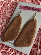 Load image into Gallery viewer, Sparkly Gold Clay Earrings and Necklace