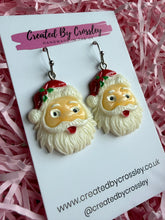 Load image into Gallery viewer, Chunky Santa Charm Earrings