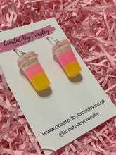 Load image into Gallery viewer, Two Tone Fruit Drink Charm Earrings