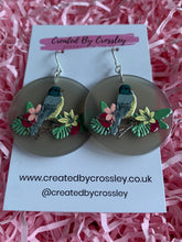 Load image into Gallery viewer, Large Bird Charm Earrings