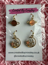Load image into Gallery viewer, Space Earring Duo