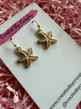 Load image into Gallery viewer, Pink Starfish Charm Earrings