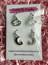 Load image into Gallery viewer, Cloud Moon Earring Duo