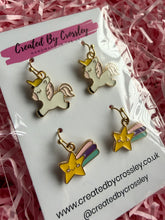 Load image into Gallery viewer, Unicorn Star Earring Duo