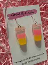 Load image into Gallery viewer, Two Tone Fruit Drink Charm Earrings