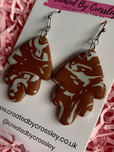 Load image into Gallery viewer, Brown Grey Clay Earrings