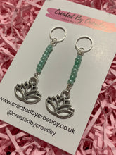 Load image into Gallery viewer, Green Lotus Hearing Aid Charms
