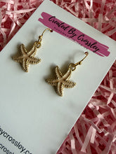 Load image into Gallery viewer, Pink Starfish Charm Earrings