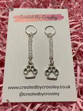 Load image into Gallery viewer, Paw Print Hearing Aid Charms