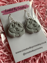 Load image into Gallery viewer, Guinea Pig Grey Clay Earrings and Necklace