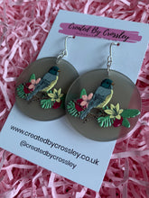 Load image into Gallery viewer, Large Bird Charm Earrings