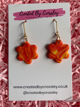 Load image into Gallery viewer, Sunset Flower Clay Earrings