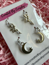 Load image into Gallery viewer, Fairy Moon Earring Duo