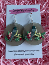 Load image into Gallery viewer, Large Bird Charm Earrings