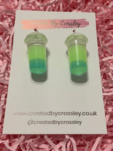 Load image into Gallery viewer, Two Tone Fruit Drink Charm Earrings