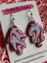Load image into Gallery viewer, Multicolour Swirl Clay Earrings