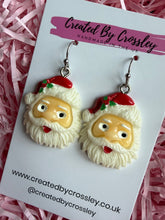 Load image into Gallery viewer, Chunky Santa Charm Earrings