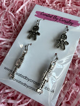 Load image into Gallery viewer, Gingerbread Nutcracker Earring Duo