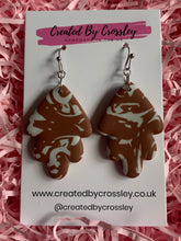 Load image into Gallery viewer, Brown Grey Clay Earrings