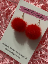 Load image into Gallery viewer, Fluffy Colourful Charm Earrings