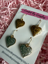 Load image into Gallery viewer, Glitter Hearts Earring Duo