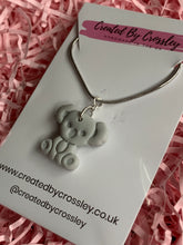 Load image into Gallery viewer, Koala Grey Clay Earrings and Necklace