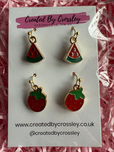 Load image into Gallery viewer, Fruit Earring Duo