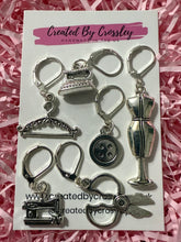 Load image into Gallery viewer, Crafty Sewing Charms Stitch Markers Set