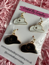 Load image into Gallery viewer, Cowboy Hat Earring Duo