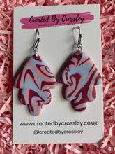Load image into Gallery viewer, Multicolour Swirl Clay Earrings