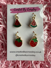 Load image into Gallery viewer, Fruit Earring Duo