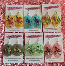 Load image into Gallery viewer, Large Bird Charm Earrings