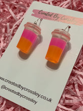 Load image into Gallery viewer, Two Tone Fruit Drink Charm Earrings