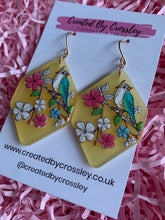 Load image into Gallery viewer, Large Bird Charm Earrings