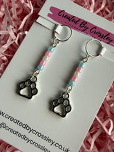 Load image into Gallery viewer, Paw Print Hearing Aid Charms