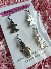 Load image into Gallery viewer, Gingerbread Snowman Earring Duo