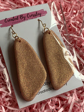 Load image into Gallery viewer, Sparkly Gold Clay Earrings and Necklace