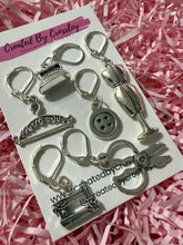 Load image into Gallery viewer, Crafty Sewing Charms Stitch Markers Set
