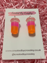 Load image into Gallery viewer, Two Tone Fruit Drink Charm Earrings